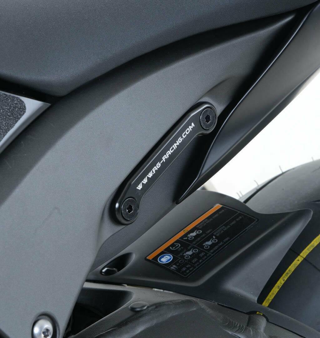 R&G Rear Foot Rest Blanking Plates fits for Kawasaki ZX10R ('11-) & ZX-10RR ('21-) - Image 3