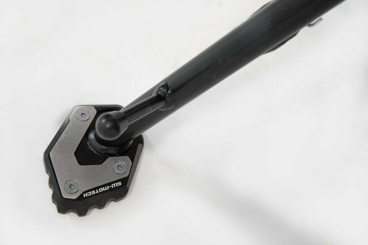 SW Motech Extension for Side Stand Foot (Black / Silver) fits for BMW F 750 GS ('17-)