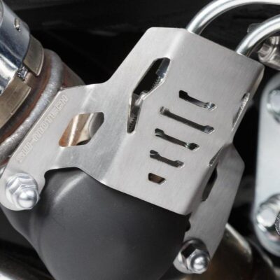 SW Motech Exhaust Valve Guard (Silver) fits for Suzuki V-Strom 1000 (’14-’19)