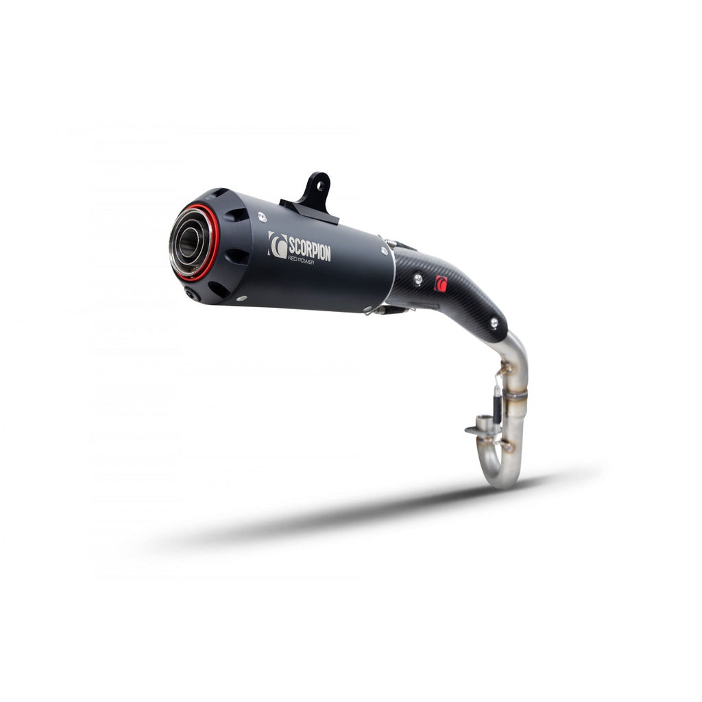 Scorpion Exhaust for Honda Monkey ('18-) Red Power Full System Black Ceramic (PHA193SYSBCER)