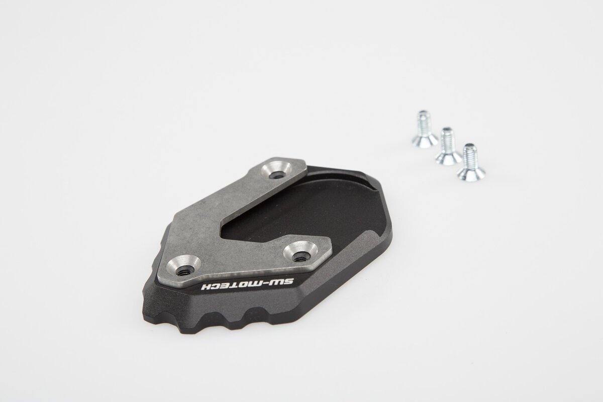 SW Motech Extension for Side Stand Foot (Black / Silver) fits for BMW R 1200 GS LC Adventure, Rallye / 1250 GS Adventure - Image 2