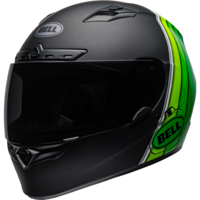 Bell Helmet Qualifier DLX MIPS (Illusion Matte/Gloss Black/Green) -1