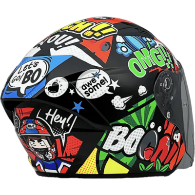 NHK HELMET S1GP S Bobend #10 – Black Glossy