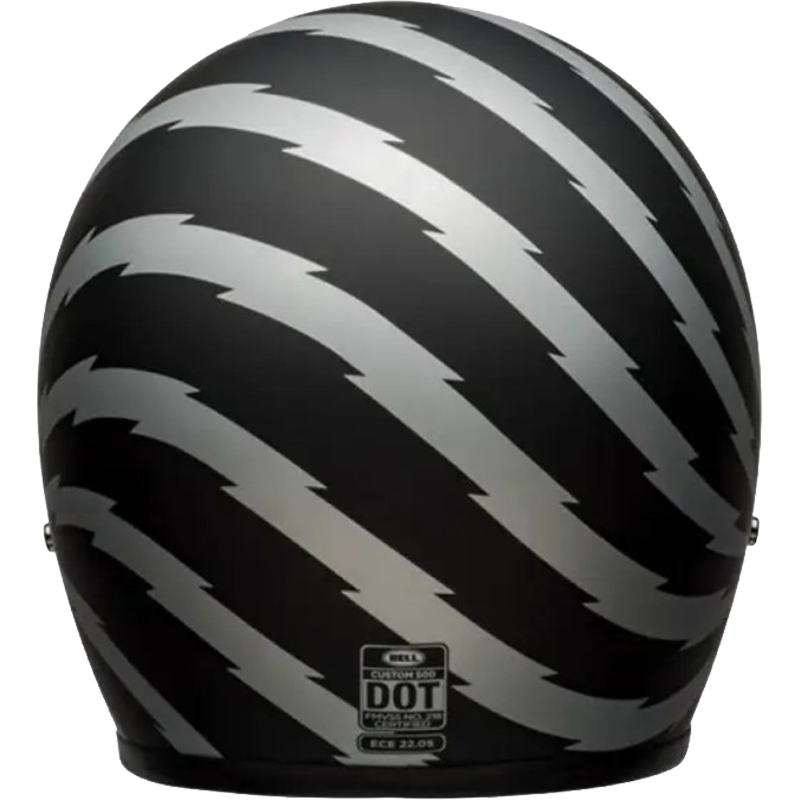 Bell Helmet Custom 500 (Vertigo Black/Silver) -4