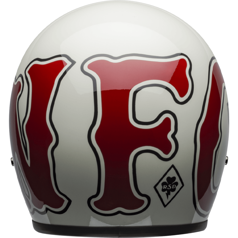 Bell Helmet Custom 500 (RSD WFO Gloss White/Red) -5
