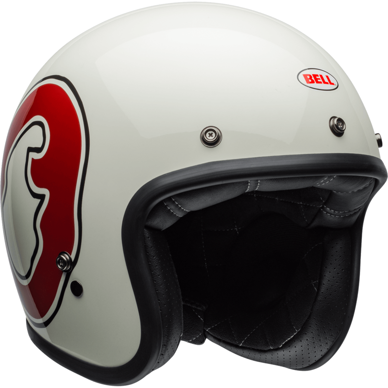 Bell Helmet Custom 500 (RSD WFO Gloss White/Red) -3
