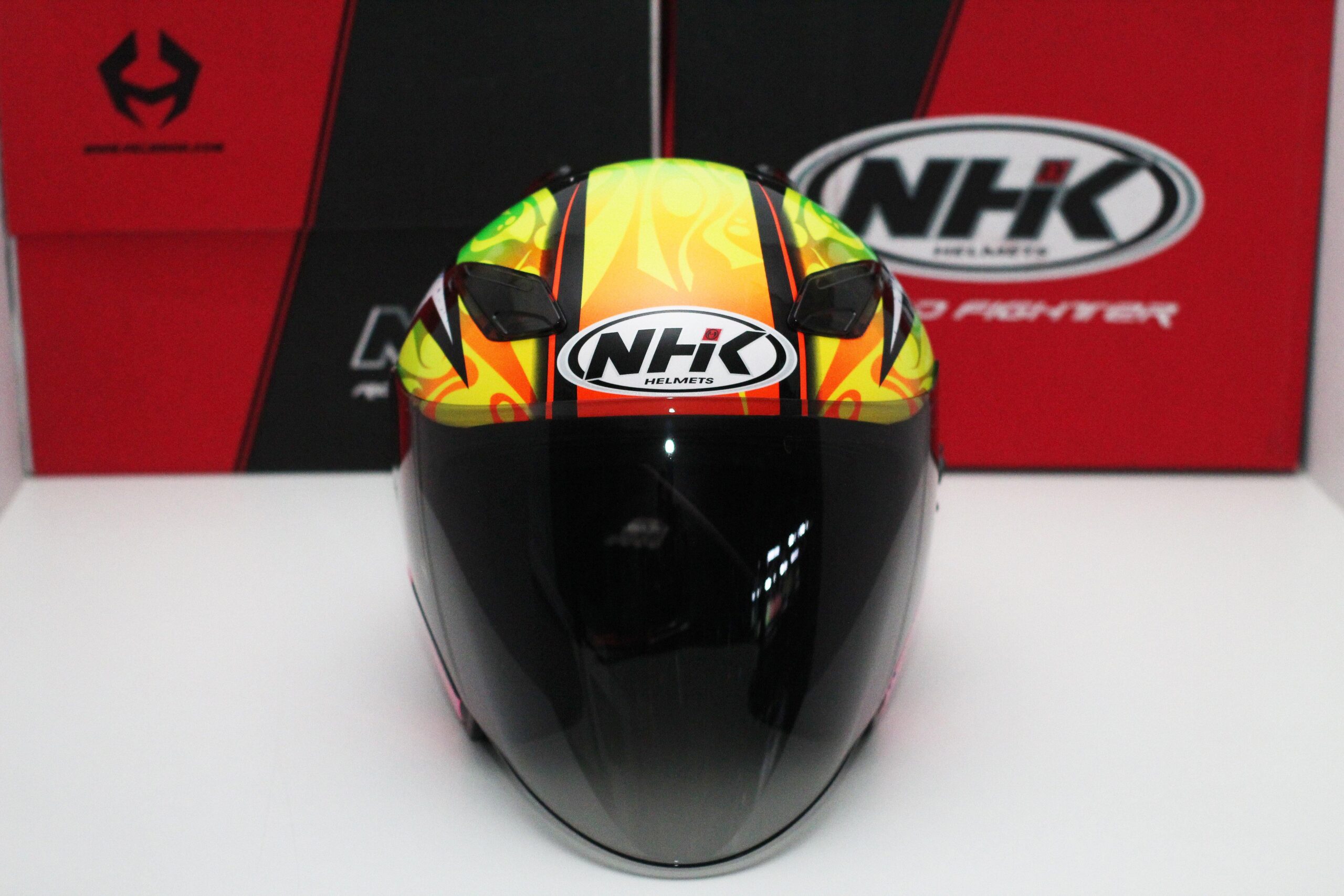 NHK Helmet R1 v2.0 Karel Winter (Black/Pink Glossy) - Image 2