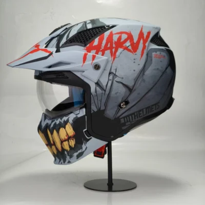 MT Helmet TR902XSV STREETFIGHTER SV (HARVY A2 MATT BLUE)