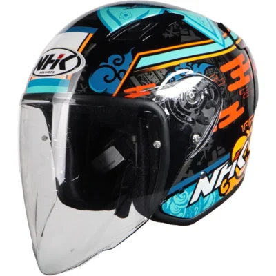 NHK Helmet S1GP S ALEX ESCRIG #7 (BLACK/TOSCA RED GLOSSY) 1