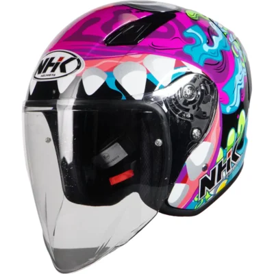 NHK Helmet S1GP S RIDE WITH GRIN (BLACK GLOSSY) 1